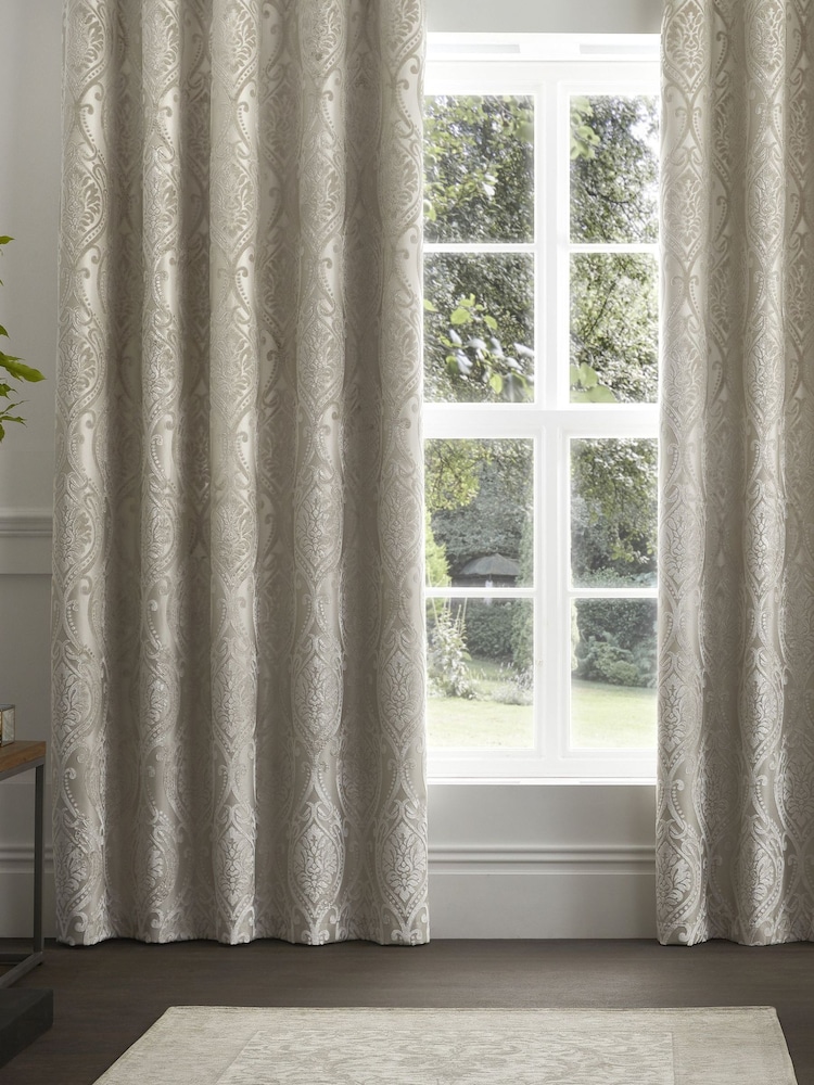 Curtina 100{Шторы на люверсах из хлопка Chateau Textured Chenille Damask Lined - Изображение 2 из 4