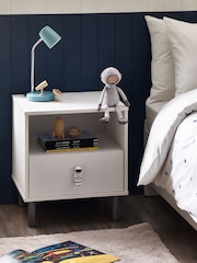 White Spaceman Kids Bedside Table - Image 1 of 7