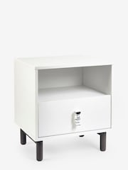 White Spaceman Kids Bedside Table - Image 3 of 7