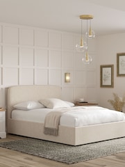 Natural Oyster Casual Boucle Matson Upholstered Ottoman Storage Bed Frame - Image 3 of 9