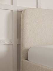 Natural Oyster Casual Boucle Matson Upholstered Ottoman Storage Bed Frame - Image 4 of 9