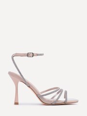 Linzi Nude Cosmic Open Toe Pointed Heels With Diamante Embellishment - Image 2 of 5