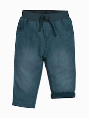 Vaqueros azules de cambray con forro ligero y suave de algodón orgánico de Frugi - Imagen 1 de 2