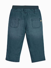 Vaqueros azules de cambray con forro ligero y suave de algodón orgánico de Frugi - Imagen 2 de 2