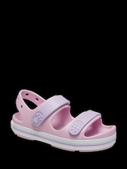 Crocs Pink Kids Crocband Cruiser Sandals - Image 4 of 5
