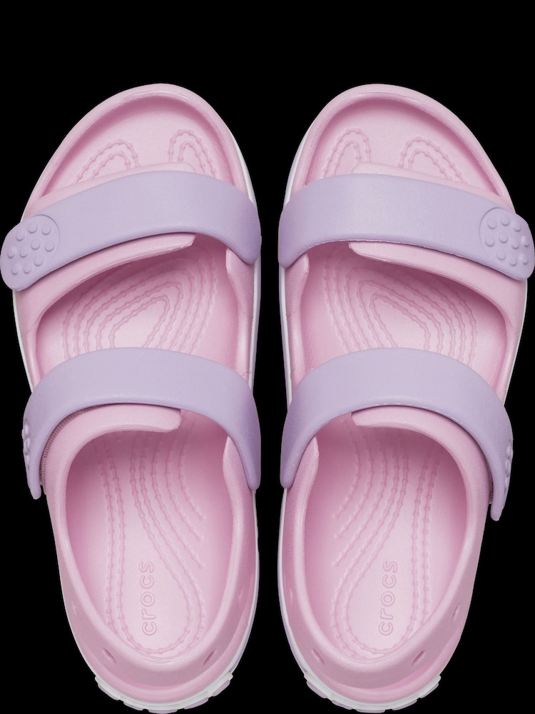 Crocs Pink Kids Crocband Cruiser Sandals - Image 5 of 5