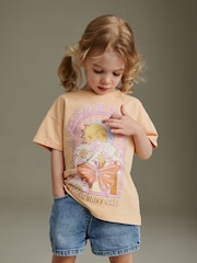 Orange Butterfly Short Sleeve T-Shirt (3mths-7yrs) - Image 1 of 7