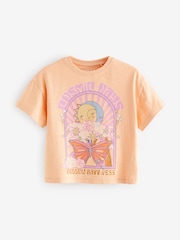 Orange Butterfly Short Sleeve T-Shirt (3mths-7yrs) - Image 5 of 7