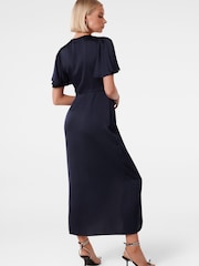 Forever New Blue Estelle Flutter Sleeve Midi Dress - Image 2 of 4