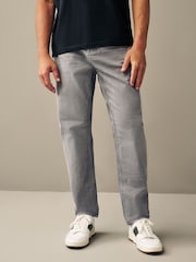 Grey Light Regular Fit Overdyed Denim Jeans - Image 1 of 12