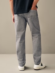 Grey Light Regular Fit Overdyed Denim Jeans - Image 5 of 12