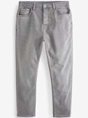 Grey Light Regular Fit Overdyed Denim Jeans - Image 8 of 12