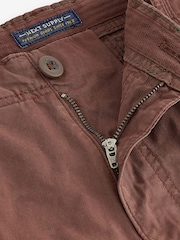 Rust Brown Cotton Cargo Shorts - Image 7 of 7