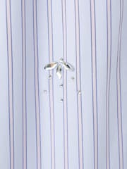 Mango Blue Embellished Pinstripe Straight Leg Drawstring Trousers - Image 6 of 6