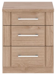 Wiemann Holm Oak Torquay 3 Drawer Bedside Table - Image 2 of 2