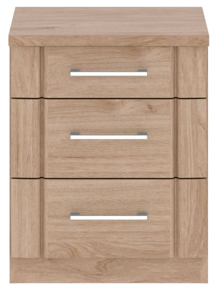 Wiemann Holm Oak Torquay 3 Drawer Bedside Table - Image 2 of 2