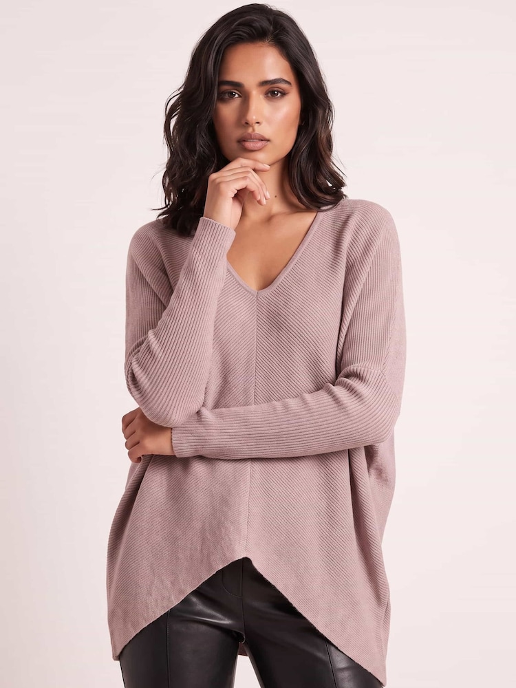 Style Cheat Natural Ella V-Neck Jumper - Image 1 of 5