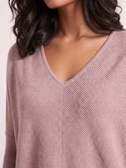 Style Cheat Natural Ella V-Neck Jumper - Image 3 of 5