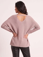 Style Cheat Natural Ella V-Neck Jumper - Image 4 of 5