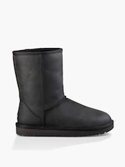 UGG Black Classic Short Leather Boots - Image 3 of 6