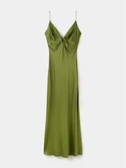 Mango Green Occasion Maxi Dress - Image 4 of 6