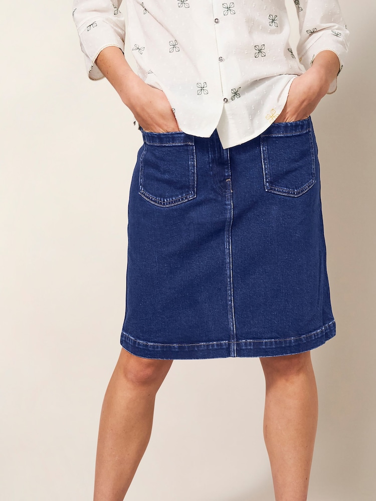 White Stuff Blue Melody Denim Skirt - Image 2 of 6 White Stuff Blue Melody Denim Skirt - Image 2 of 6