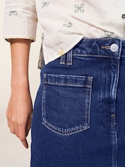 White Stuff Blue Melody Denim Skirt - Image 4 of 6