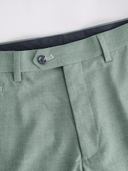 Green Regular Fit Trimmed Suit Trousers - Image 6 of 8