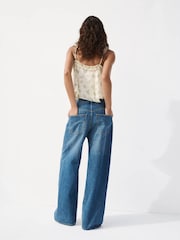 Mango White Floral Frill Blouse - Image 3 of 7