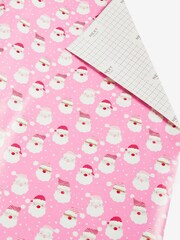 Pink Santa Extra Wide 10 Metre Christmas Wrapping Paper - Image 3 of 4