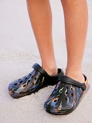 Black Marble Clogs - Image 1 of 7