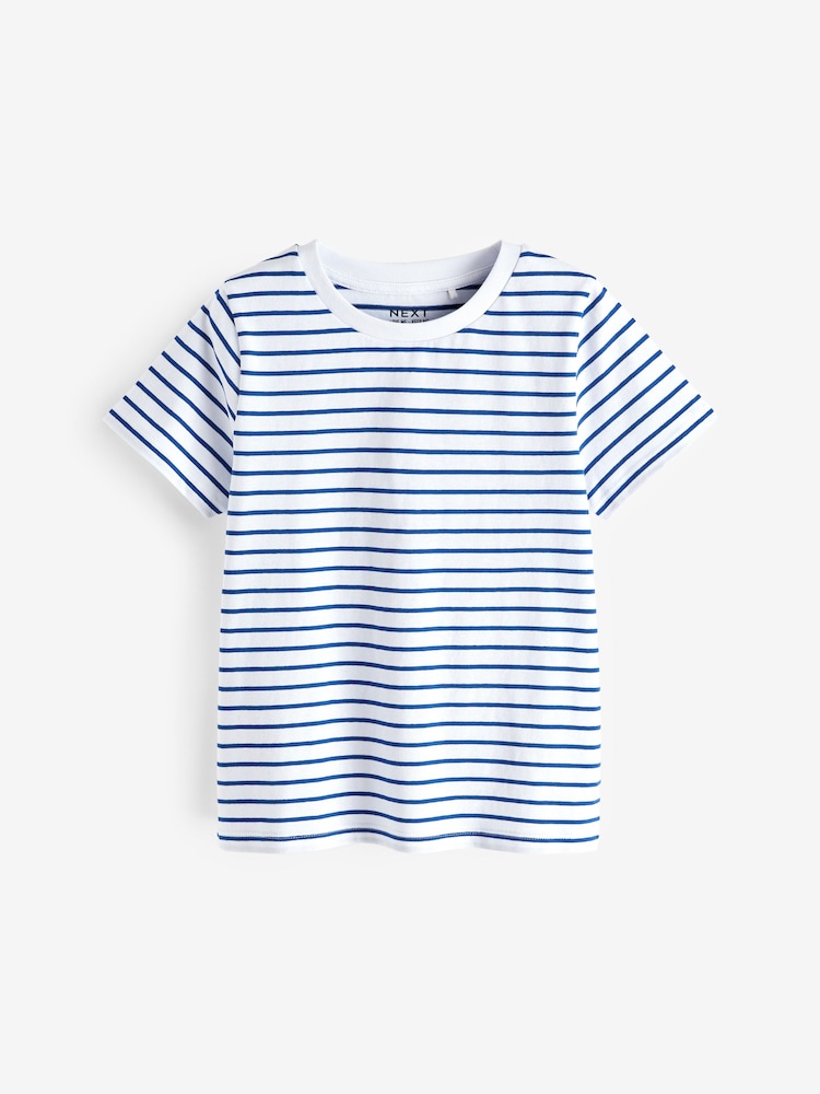 White Stripe T-Shirt (3-16yrs) - Image 5 of 7