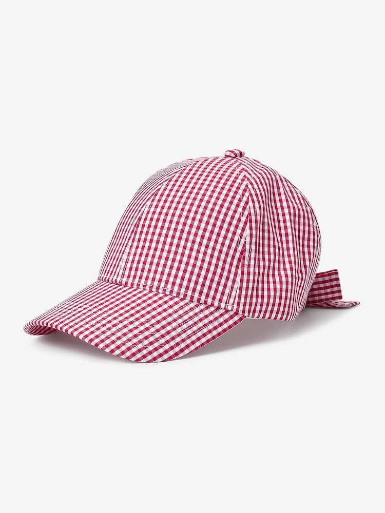 Red/White Gingham Cap (3-16yrs) - Image 1 of 2 Red/White Gingham Cap (3-16yrs) - Image 1 of 2