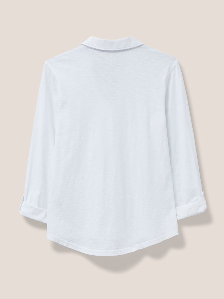 White Stuff White Jersey Annie 100% Cotton Shirt - Image 6 of 6 White Stuff White Jersey Annie 100% Cotton Shirt - Image 6 of 6