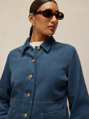 White Stuff Blue Carrie Cord Jacket - Image 2 of 6