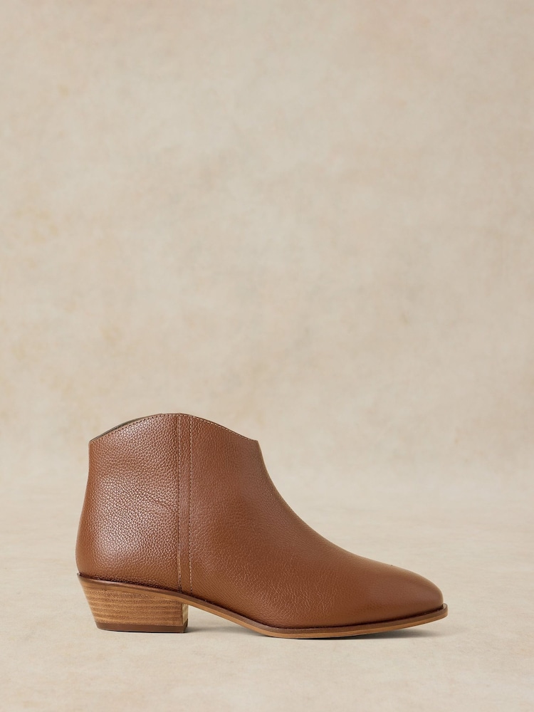 White Stuff Brown Mae Leather Ankle Boots - Image 1 of 4 White Stuff Brown Mae Leather Ankle Boots - Image 1 of 4