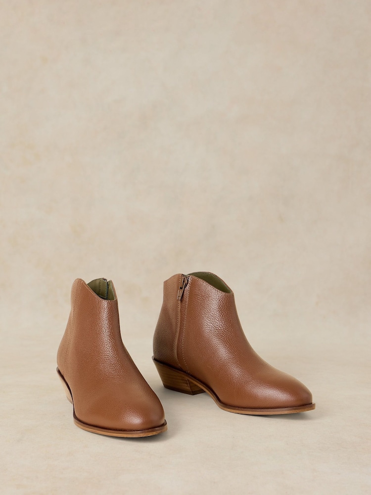 White Stuff Brown Mae Leather Ankle Boots - Image 2 of 4 White Stuff Brown Mae Leather Ankle Boots - Image 2 of 4