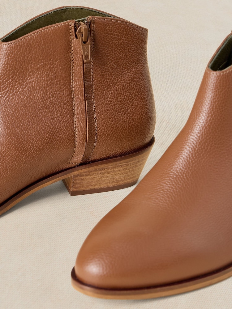 White Stuff Brown Mae Leather Ankle Boots - Image 4 of 4 White Stuff Brown Mae Leather Ankle Boots - Image 4 of 4