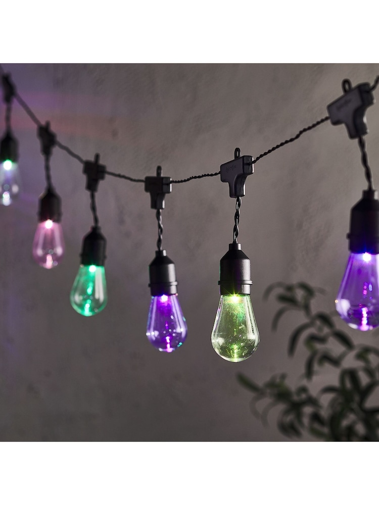 Lights4fun 20 Drop Bulb Colour Changing Festoon Lights - Image 4 of 4