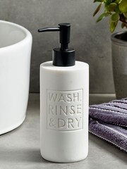 White Wash Rinse & Dry Soap Dispenser - Image 1 of 3