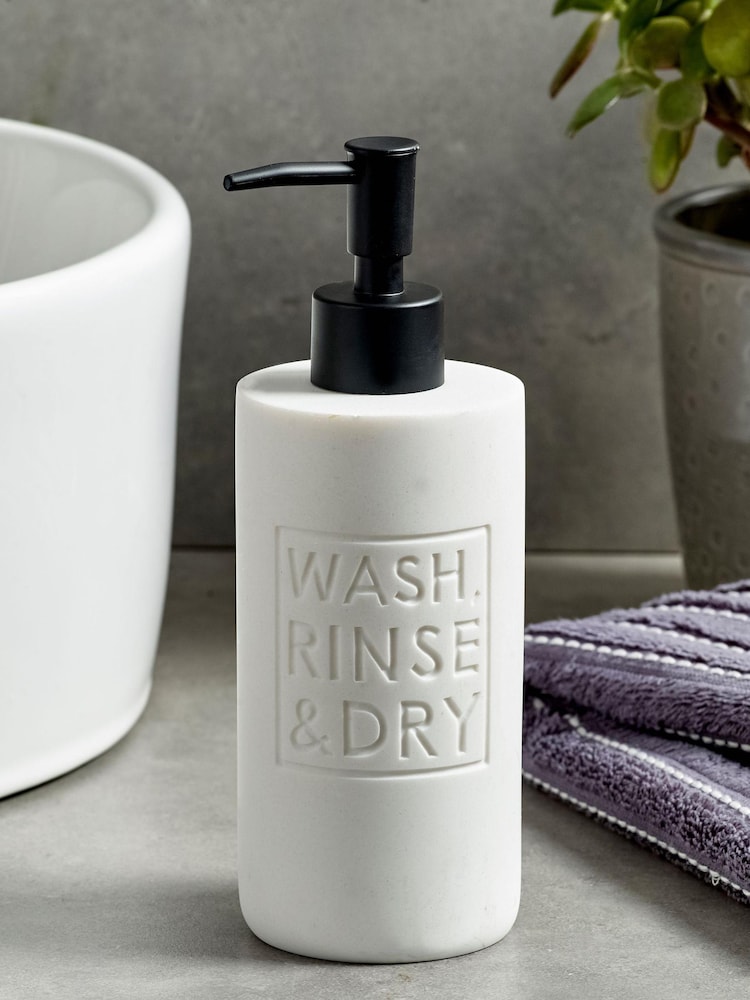 White Wash Rinse & Dry Soap Dispenser - Image 1 of 3 White Wash Rinse & Dry Soap Dispenser - Image 1 of 3