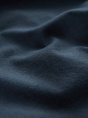 Navy Blue Slim Fit Long Sleeve Oxford Shirt - Image 4 of 4