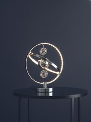 Gallery Home Chrome Moory Table Lamp - Image 1 of 2