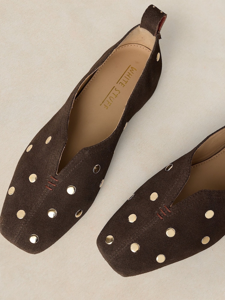 White Stuff Brown Janie Stud Ballerina - Image 5 of 5 White Stuff Brown Janie Stud Ballerina - Image 5 of 5