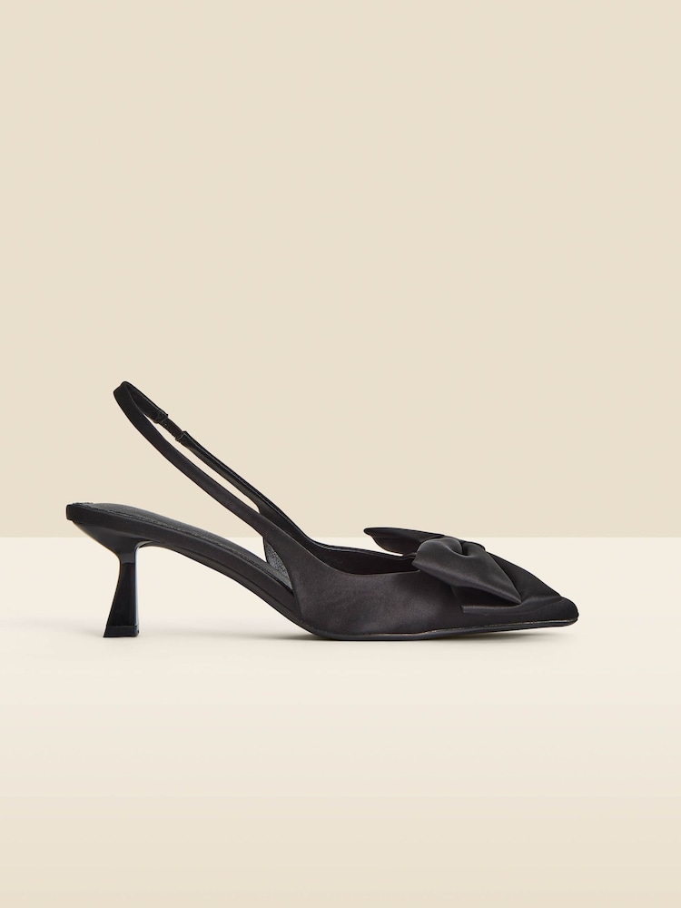 Sosandar pentlja Podrobnosti Kitten čevlji z visoko peto Slingback salonar - Slika 1 iz 4 Sosandar pentlja Podrobnosti Kitten čevlji z visoko peto Slingback salonar - Slika 1 iz 4
