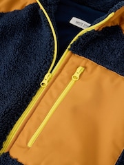 White Stuff Blue Borg Pocket Detail Gilet - Image 6 of 6