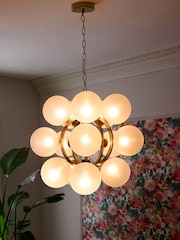 Clarke and Clarke Cream/Gold Vada Light - Image 1 of 4