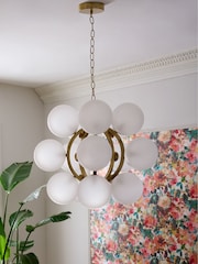 Clarke and Clarke Cream/Gold Vada Light - Image 3 of 4