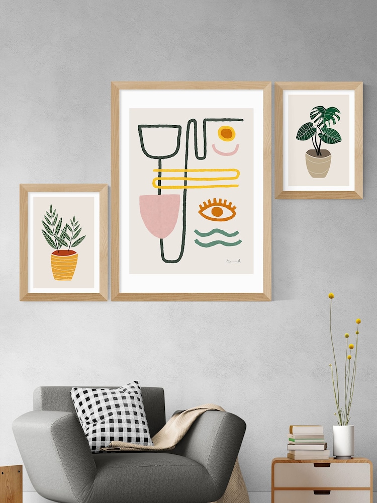 East End Prints Yellow Plants 1 by Dan Hobday - Image 2 of 3