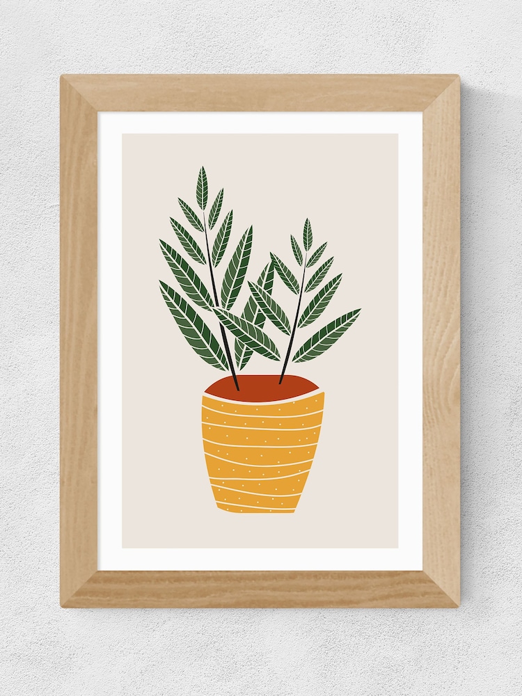 East End Prints Yellow Plants 1 by Dan Hobday - Image 3 of 3